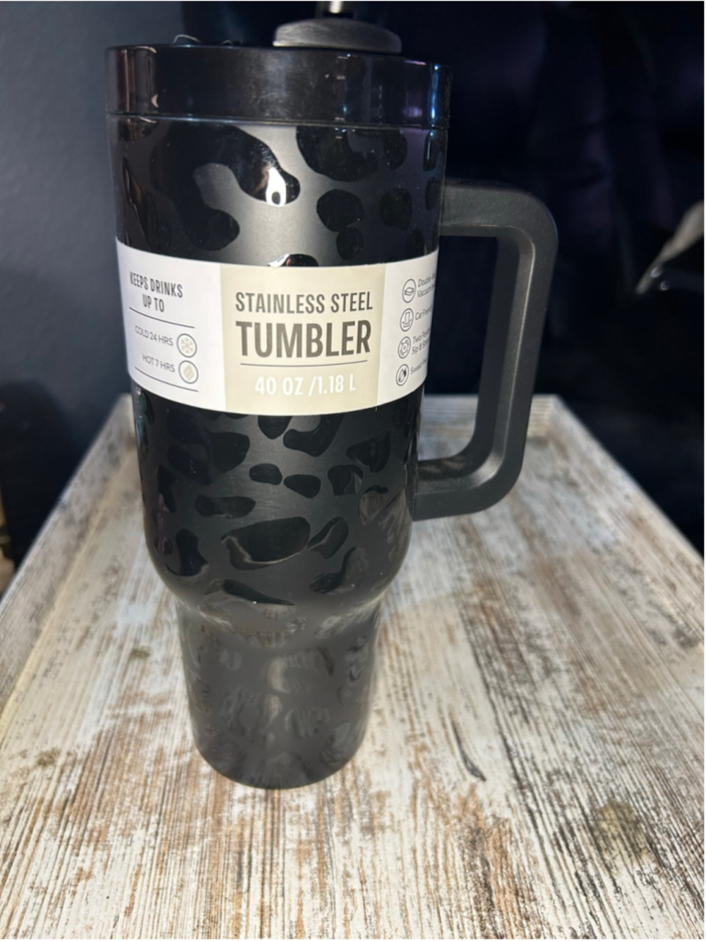 Hobby Lobby Stainless Steel 40oz Tumbler in Black